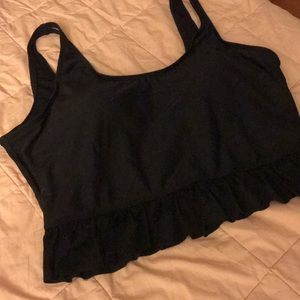 Bikini top with peplum bottom